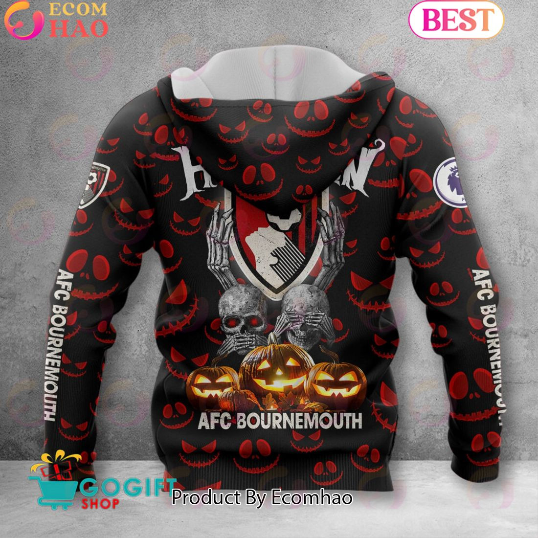 A.F.C. Bournemouth EPL - New Halloween 3D Hoodie, Zip Hoodie, Man - Women, Warm, Premium Quality HZ0501