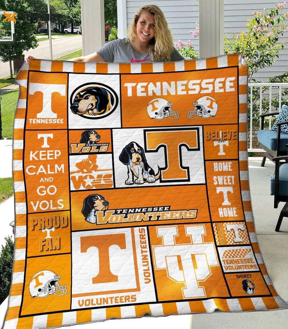 Tennessee Volunteers 6 Quilt Blanket For Fans Home Decor Gift , Soft Quilt, King Size, All Season Cozy Quilt QB0901