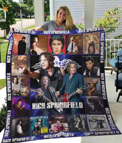 Rick Springfield Quilt For Fans Home Decor Gift , Soft Quilt, King Size, All Season Cozy Quilt QB0901
