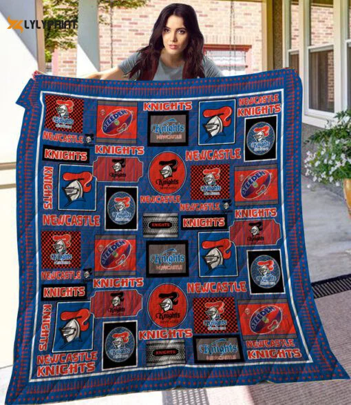 Newcastle Knights Quilt Blanket For Fans Home Decor Gift , Soft Quilt, King Size, All Season Cozy Quilt QB0901