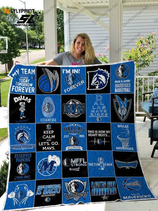 Dallas Mavericks 2 Quilt Blanket For Fans Home Decor Gift , Soft Quilt, King Size, All Season Cozy Quilt QB0901