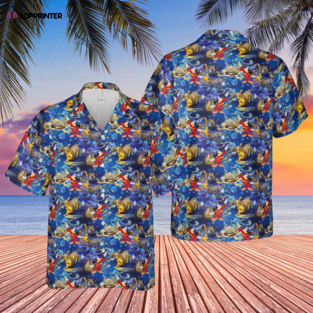 Disney Inspired Men's Button Down Hawaiian Shirt HW0601