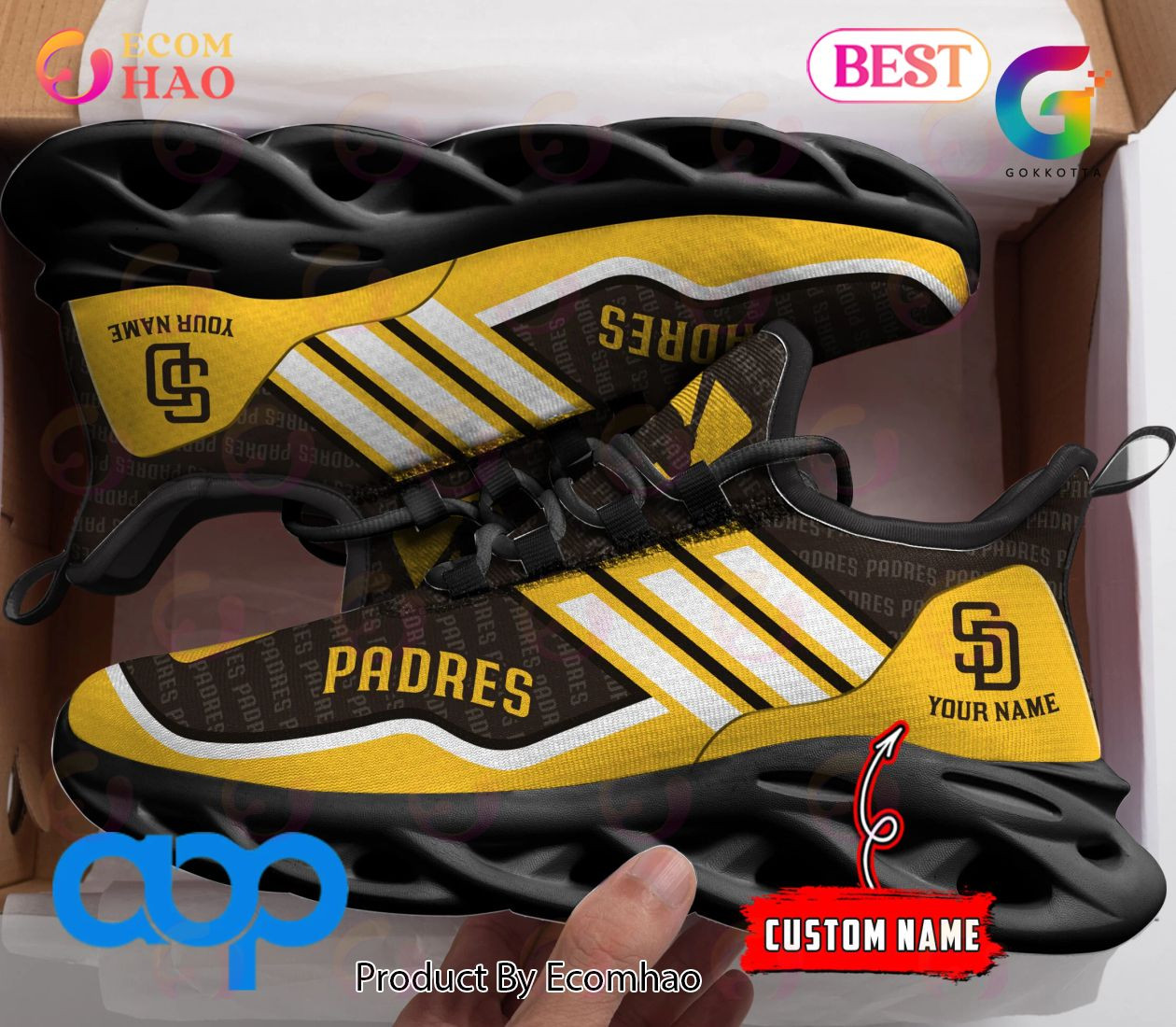 MLB San Diego Padres New Clunky Max Soul Sneaker, Shoes  Unisex sneakers MS0601