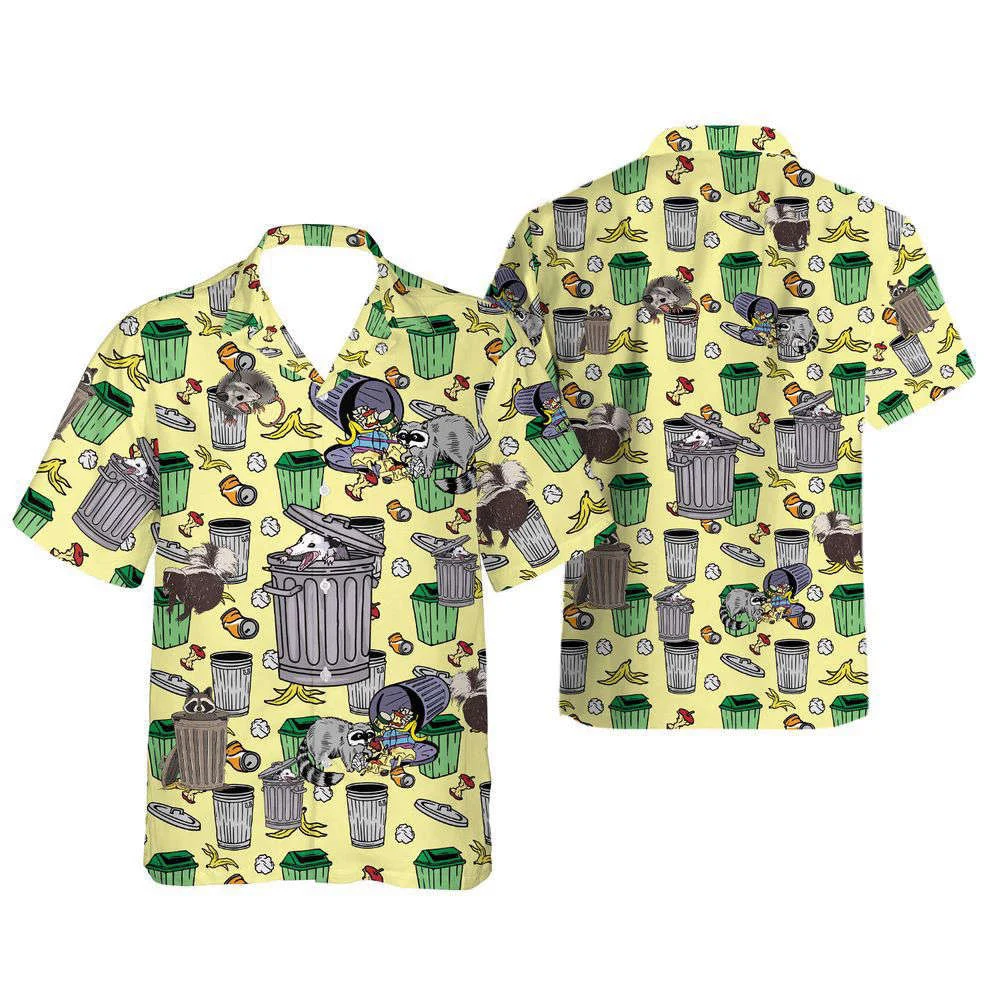 Shunk Raccoon Opossum Hawaiian Shirt, Gift For Men And Women HW0601