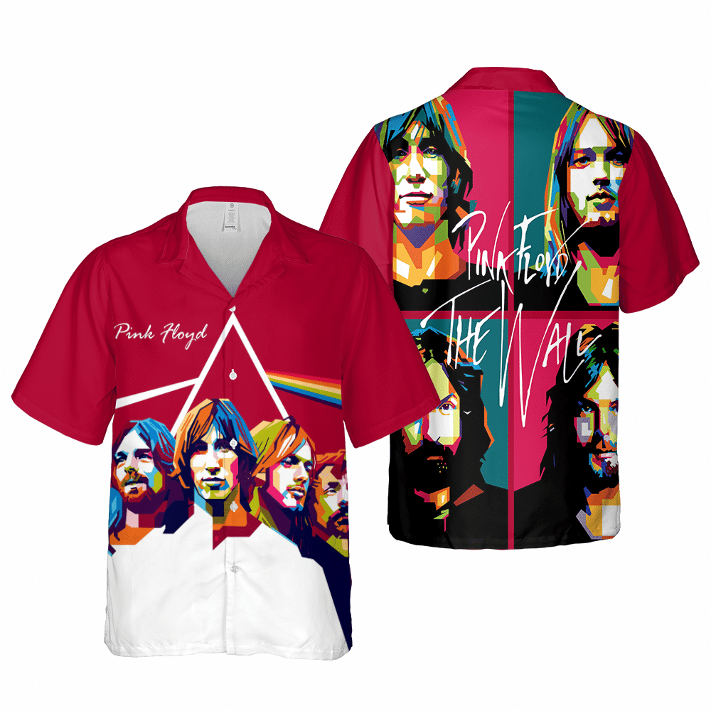 Pink Floyd Members Art Rock Band Cuban Shirt Premium Hawaiian Shirt HW0601