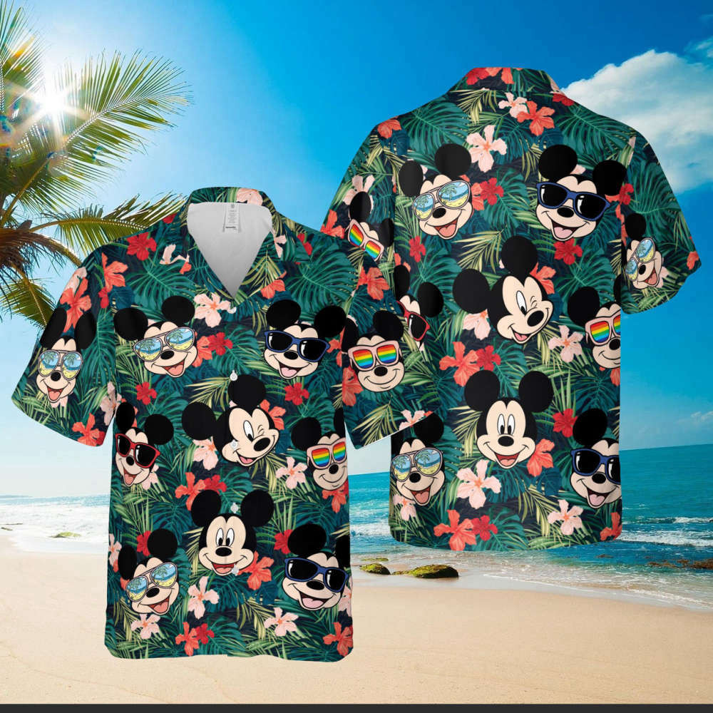 Tropical Summer Mickey Mouse Hawaiian Shirt HW0601