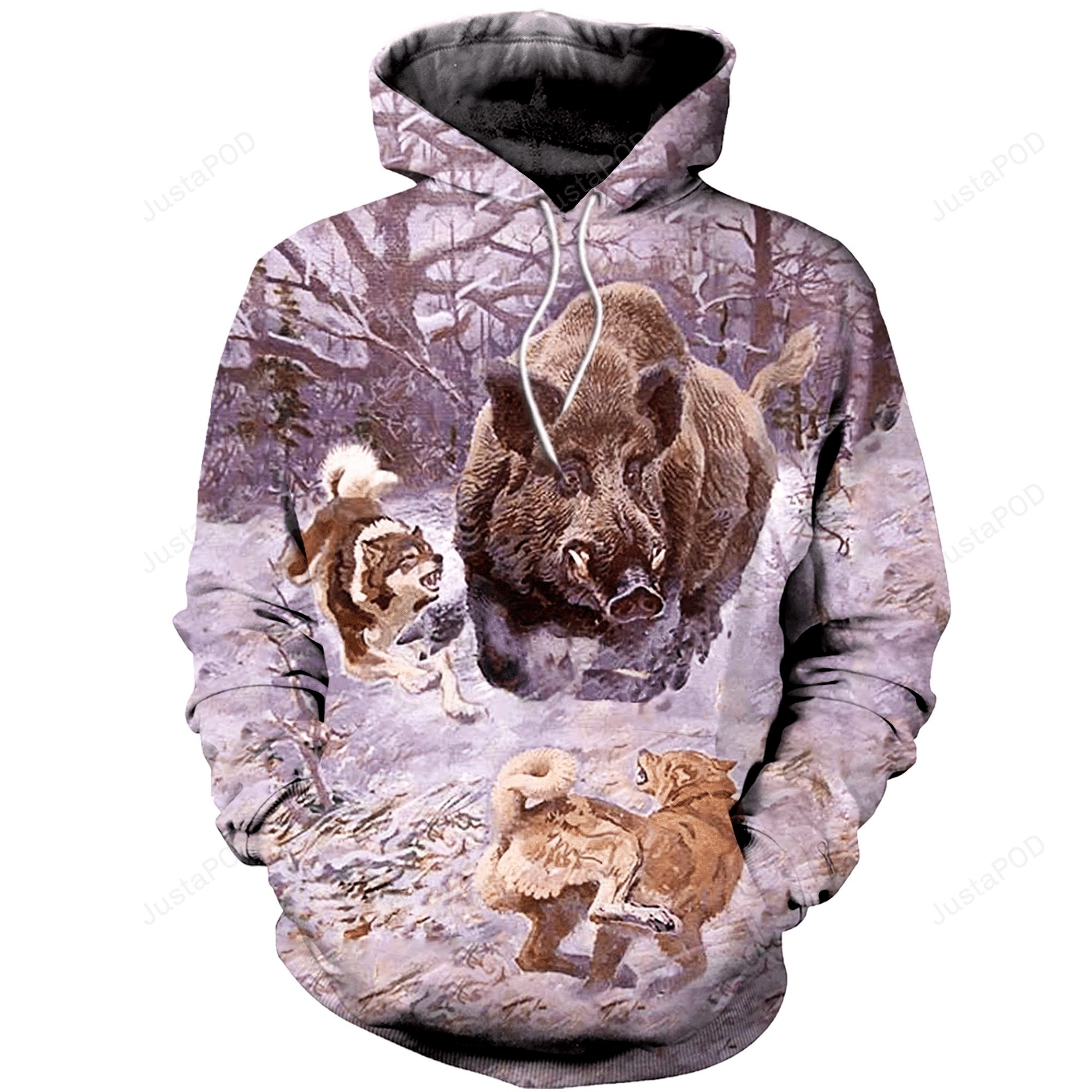 Boar Hunting 3D All Over Print Hoodie, Zip-up Hoodie HZ0501