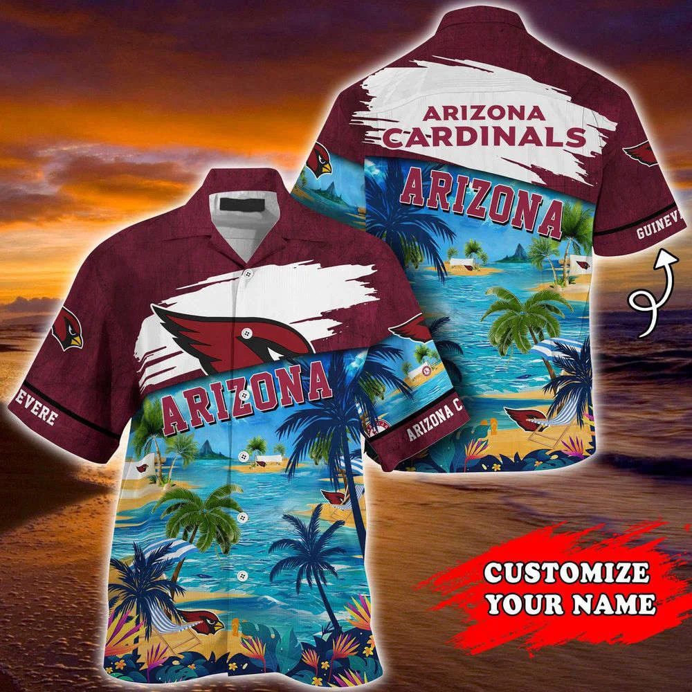 Arizona Cardinals NFL-Customized Summer Hawaii Shirt For Sports Fans HW0601