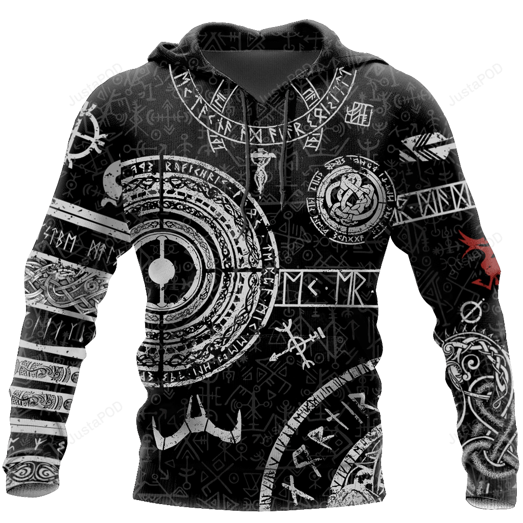 Vikings Tattoo 3D All Over Print Hoodie, Zip-up Hoodie HZ0501