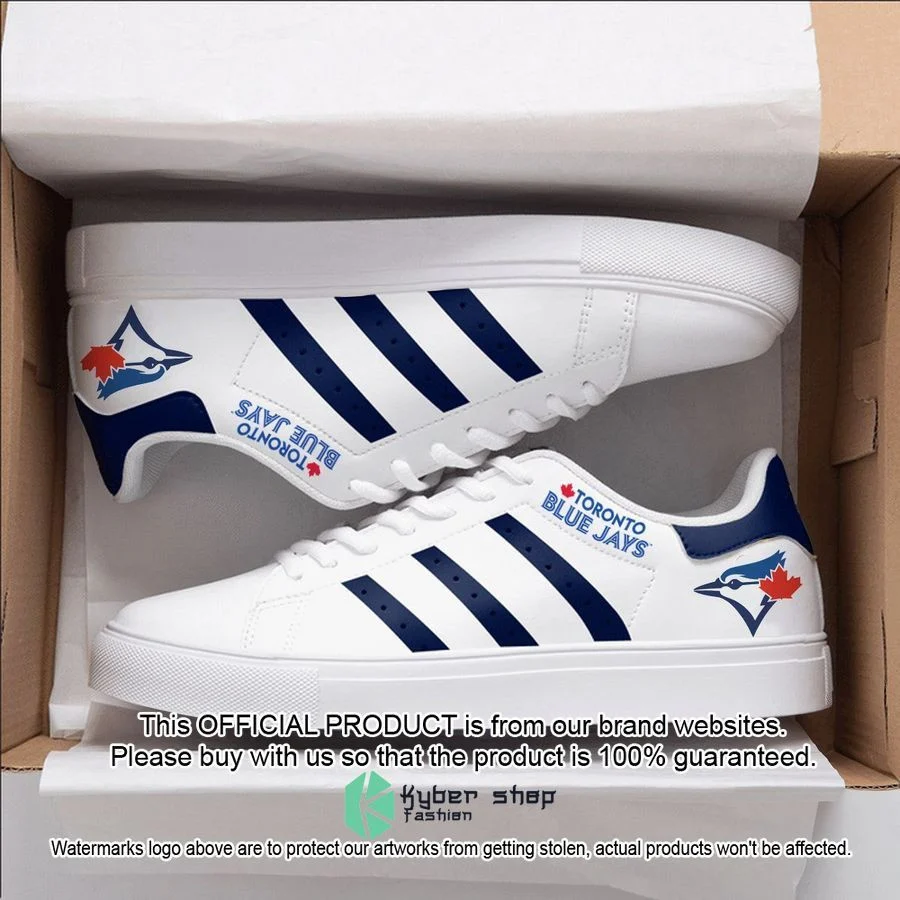 MLB Toronto Blue Jays White Stan Smith Shoes , Trendy Style Sneakers ST0801