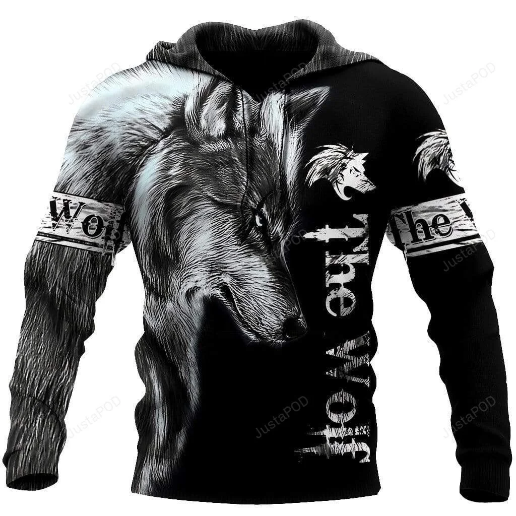 The Wolf 3D All Print Hoodie, Zip- Up Hoodie HZ0501