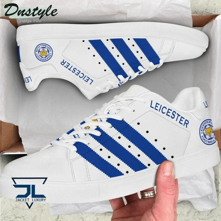 Leicester City FC White Blue Stan Smith Shoes Custom for Men Women, Trendy Style Sneakers ST0801