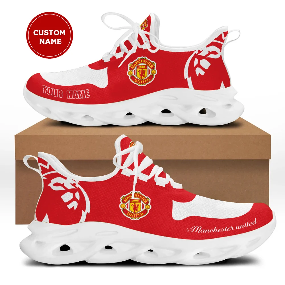 Manchester United Custom Name Max Soul Shoes Ladies Men MS0601
