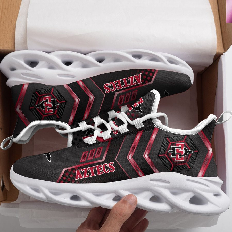 NCAA San Diego State Aztecs Black Max Soul Shoes Custom for Men Women MS0601