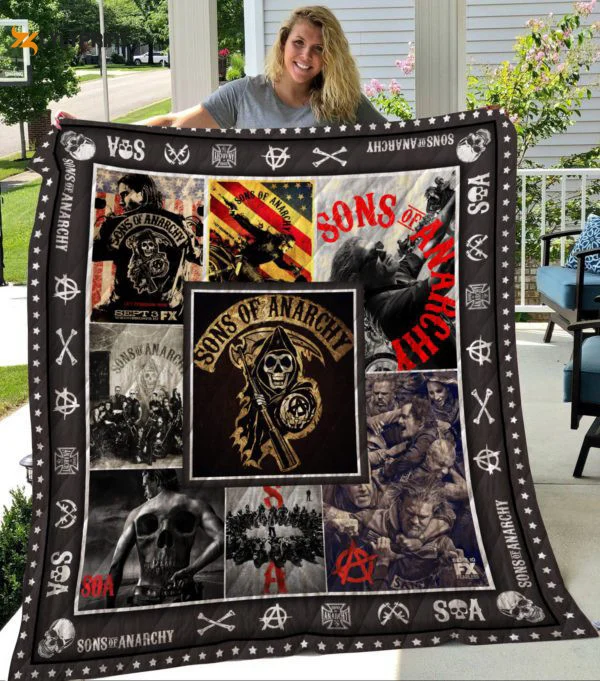 Sons Of Anarchy Quilt Blanket For Fans Home Decor Gifta , Soft Quilt, King Size, All Season Cozy Quilt QB0901
