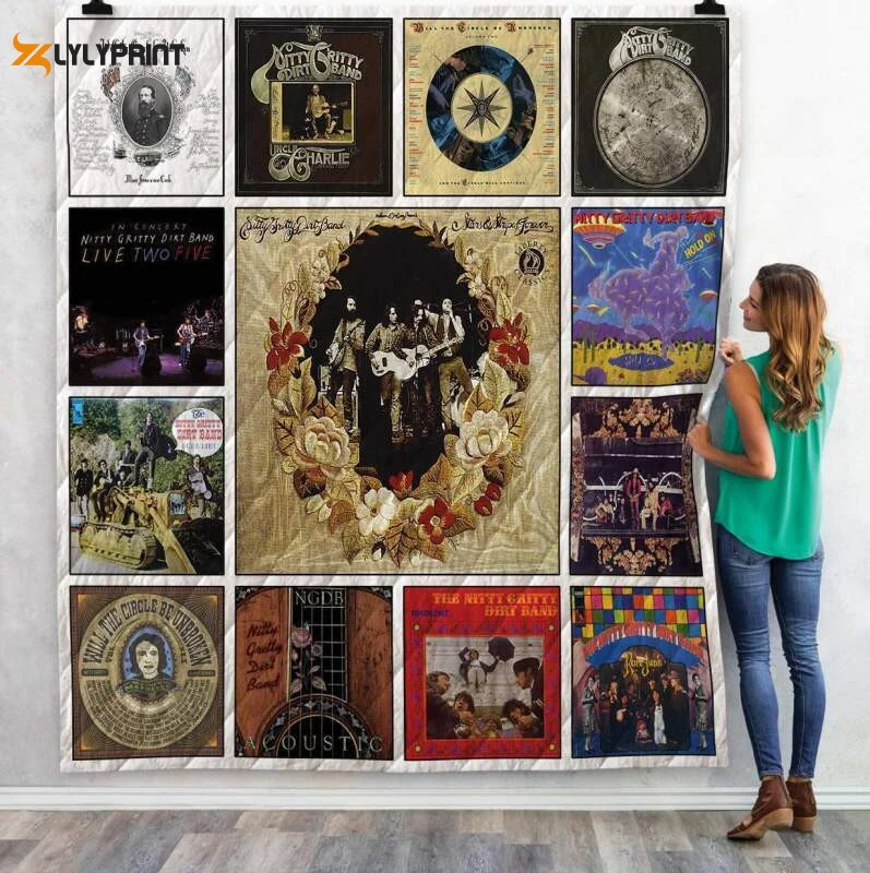 Nitty Gritty Dirt Band Albums 3D Customized Quilt Blanket For Fans Home Decor Gift ,  Soft Quilt, King Size, All Season Cozy Quilt QB0901