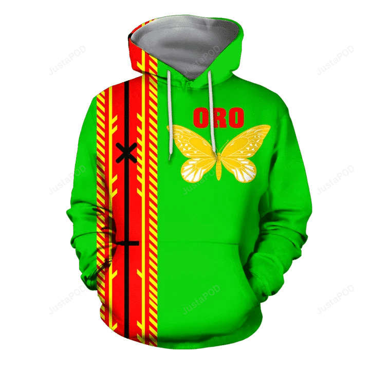 New Guinea Green 3D All Over Printed Hoodie, Zip- Up Hoodie HZ0501
