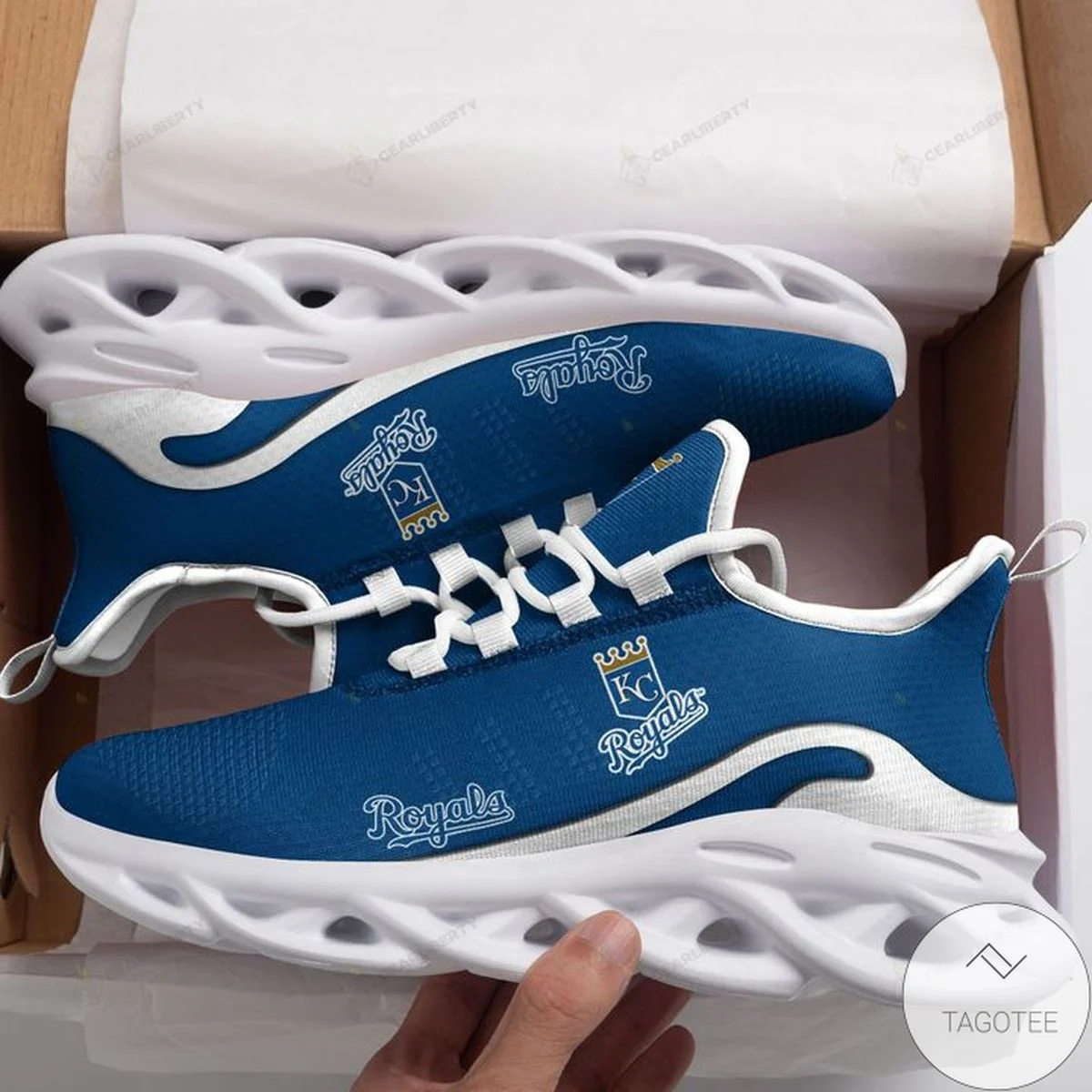 Custom MLB Kansas City Royals Max Soul Shoes V3 Unisex Women Men MS0601