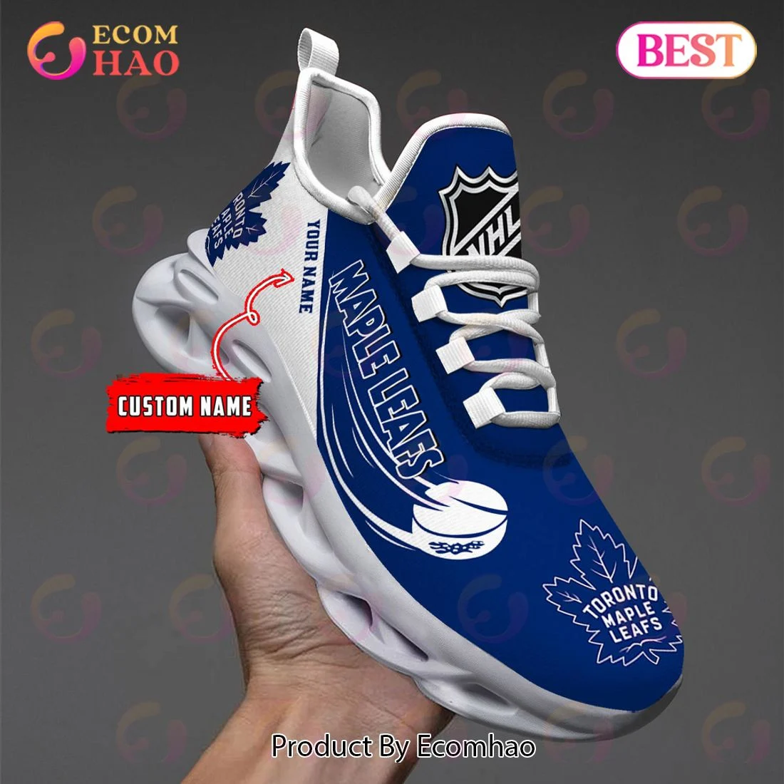 Custom Name Toronto Maple Leafs Max Soul Shoes, Sneakers  Unisex sneakers MS0601
