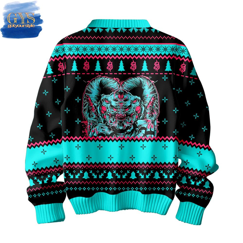 Slipknot Satanic Ugly Christmas Sweater , Cozy Soft Unisex Pullover SW0601