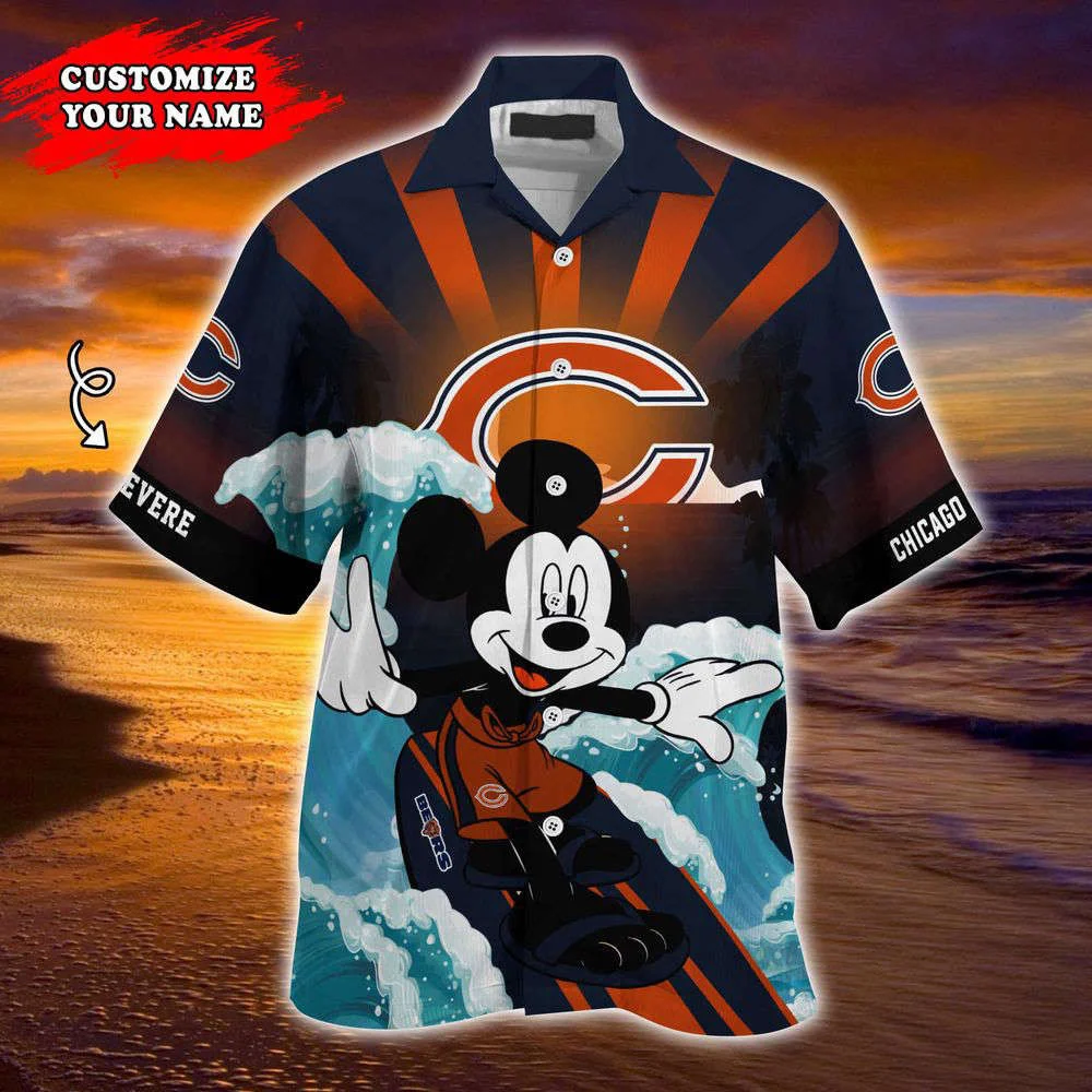 Chicago Bears NFL-Summer Customized Hawaii Shirt For Sports Fans HW0601