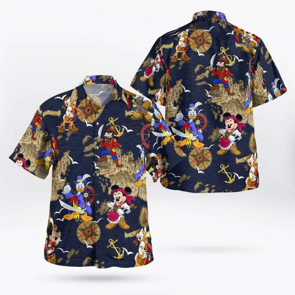 Cartoon Summer Beaches Hawaiian Shirt, Gift For Men Women HW0601