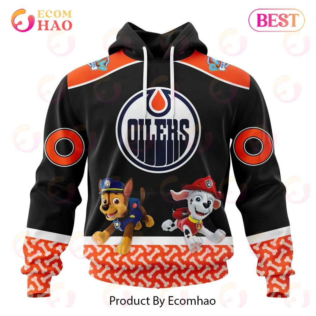Edmonton Oilers Special Paw Patrol Design 3D Hoodie, Zip Hoodie, Man - Women, Warm, Premium Quality HZ0501