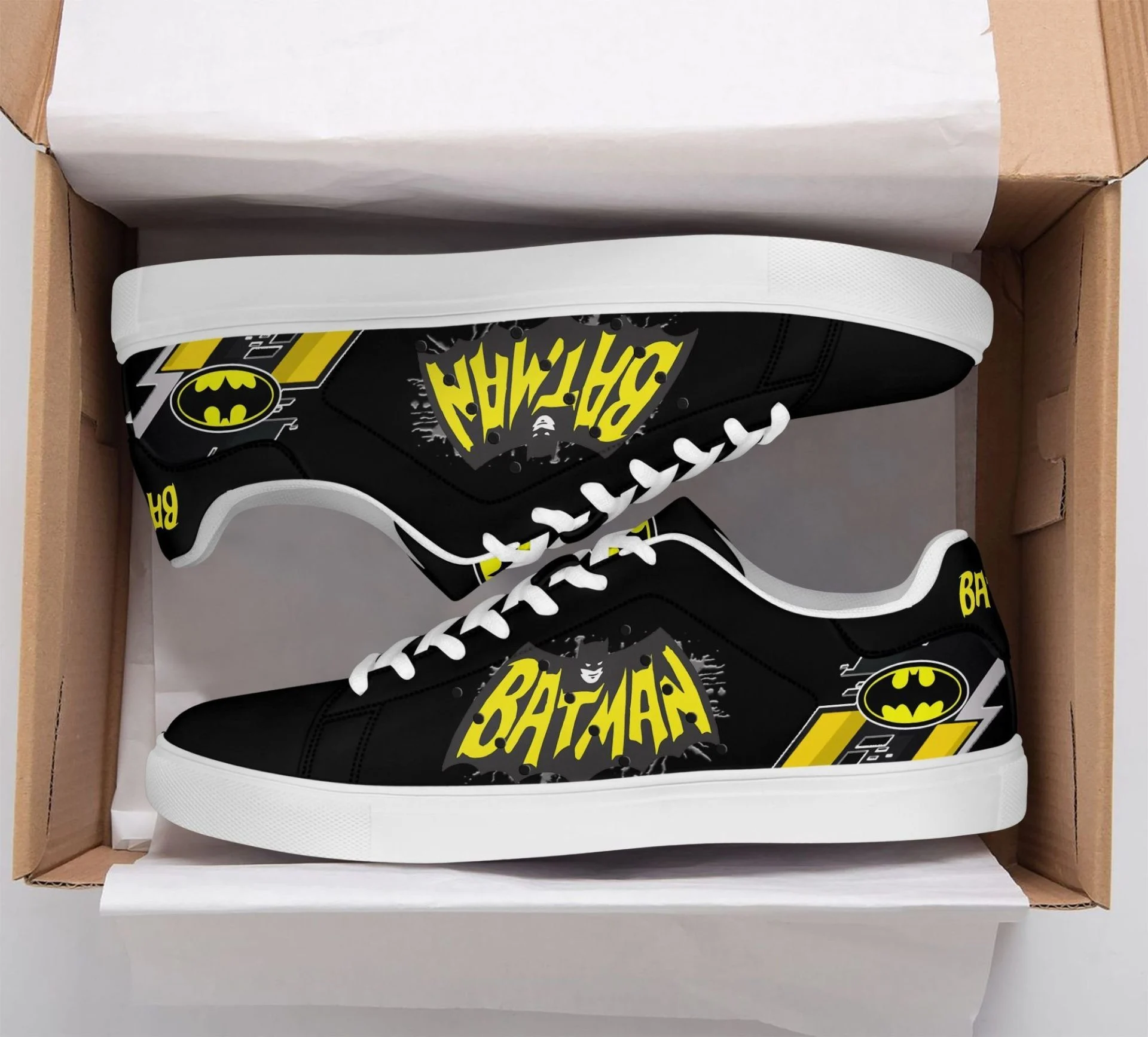 Batman Black Stan Smith Shoes , Trendy Style Sneakers ST0801