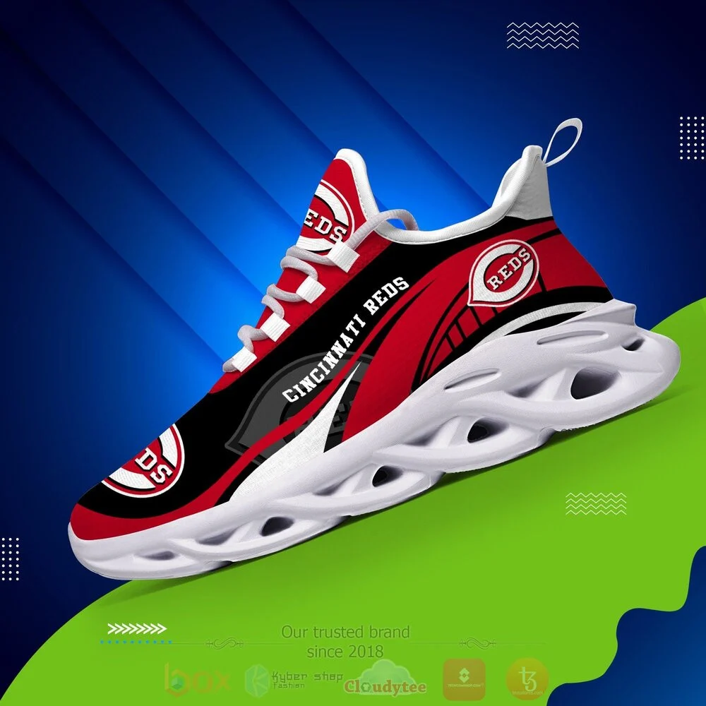Custom MLB Cincinnati Reds Max Soul Shoes V1 Men Women MS0601
