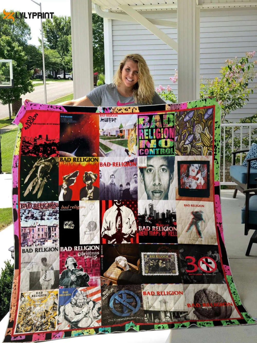 Bad Religion 2 Quilt Blanket For Fans Home Decor Gift , Soft Quilt, King Size, All Season Cozy Quilt QB0901