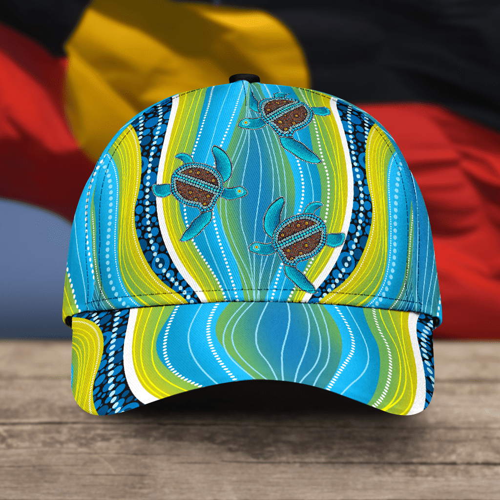 Aboriginal Blue Turtles Classc Cap Printed Baseball Cap Gift HZ0501