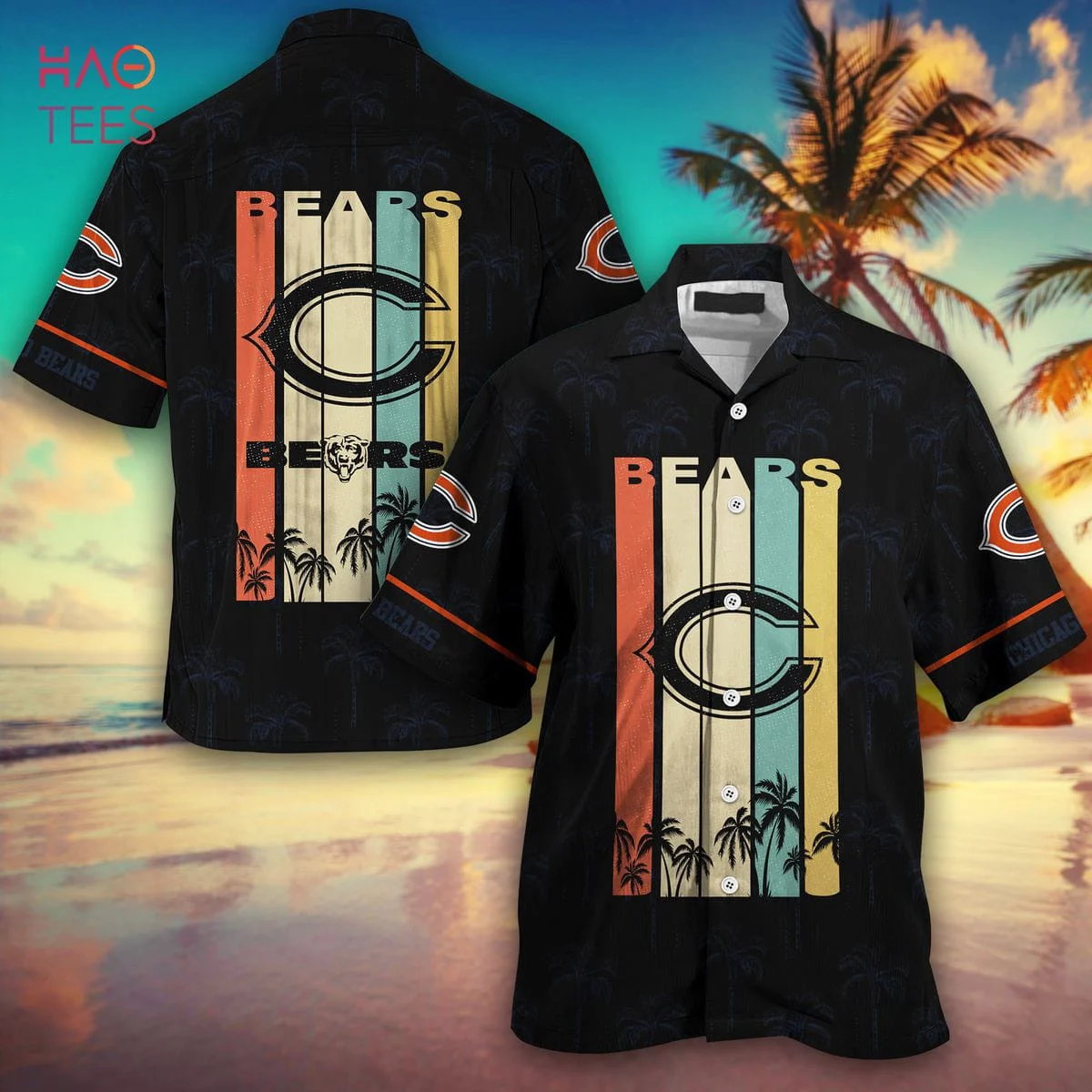 2023 Trending Chicago Bears NFL Hawaiian Shirt, Retro Vintage Summer Gift HW0601