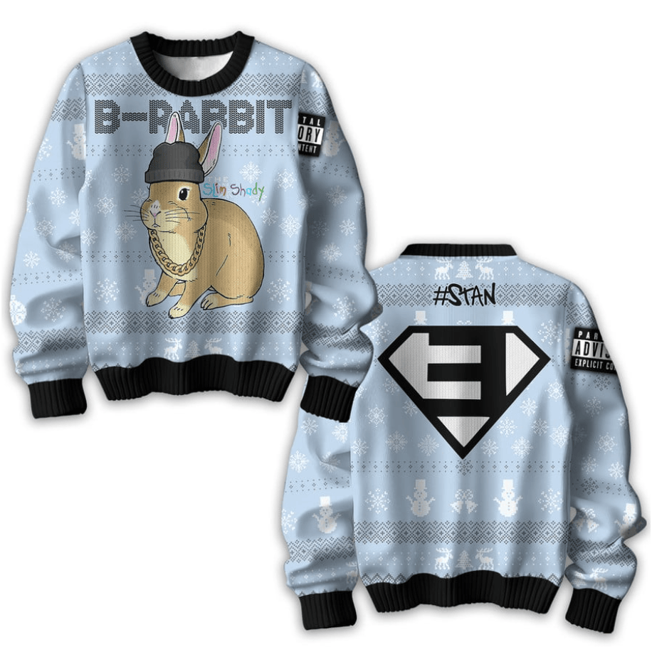 Eminem B-Rabbit Stan Christmas Sweater , Cozy Soft Unisex Pullover SW0601