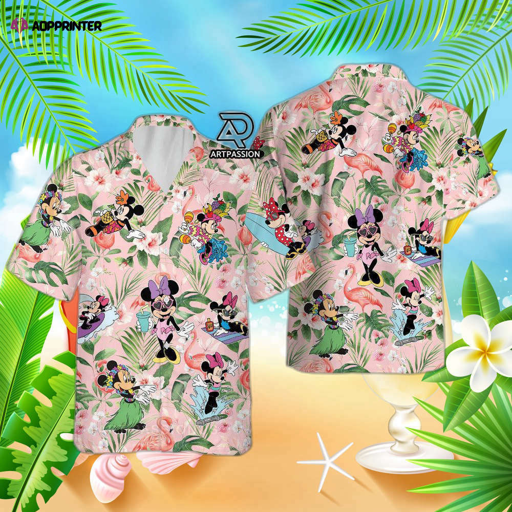 Tropical Minnie Hawaiian Shirt, Funny Minnie Disney, For Men Women HW0601