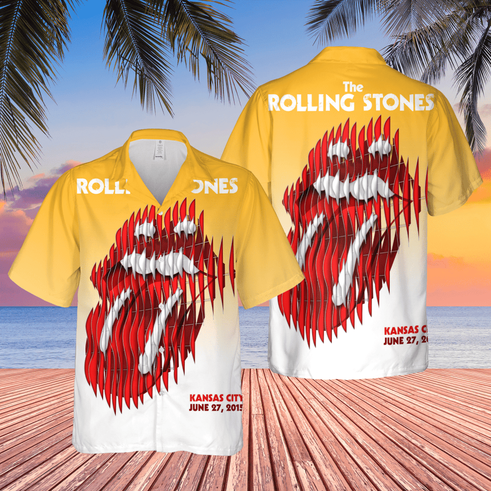 The Rolling Stones Tour Kansas City 2015 Hawaiian Shirt HW0601