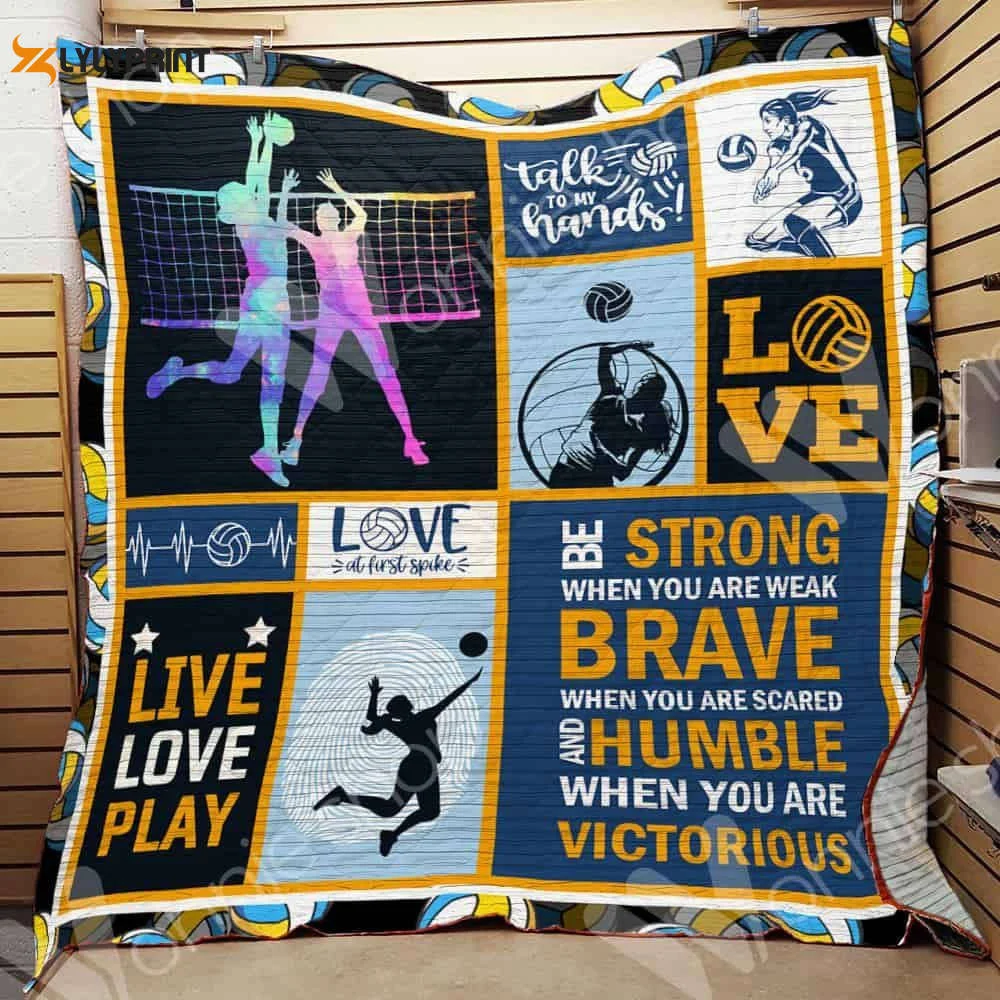 Volleyball 3D Customized Quilt ,  Soft Quilt, King Size, All Season Cozy Quilt QB0901