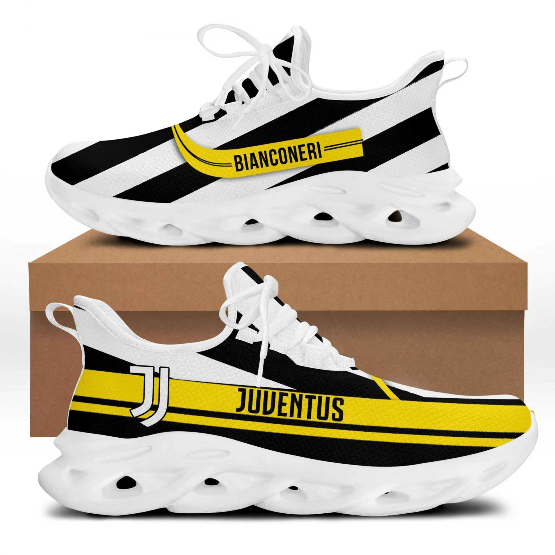 Juventus FC Black White Max Soul Shoes Unisex MS0601