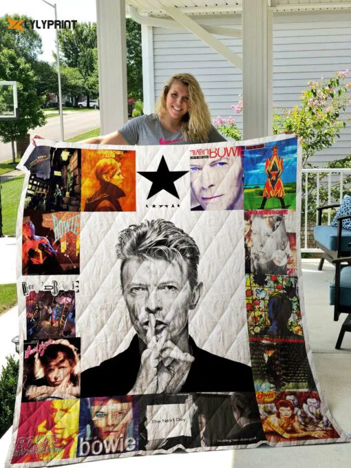 David Bowie 1 Quilt Blanket For Fans Home Decor Gift , Soft Quilt, King Size, All Season Cozy Quilt QB0901
