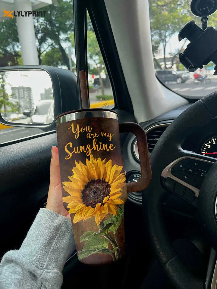 Sunflower Stanley Tumbler 40Oz You Are My Sunshine 0501TB40