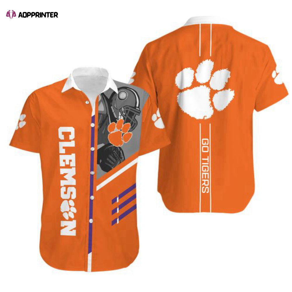 Clemson Tigers Short Sleeve Hawaiian Shirt HW0601