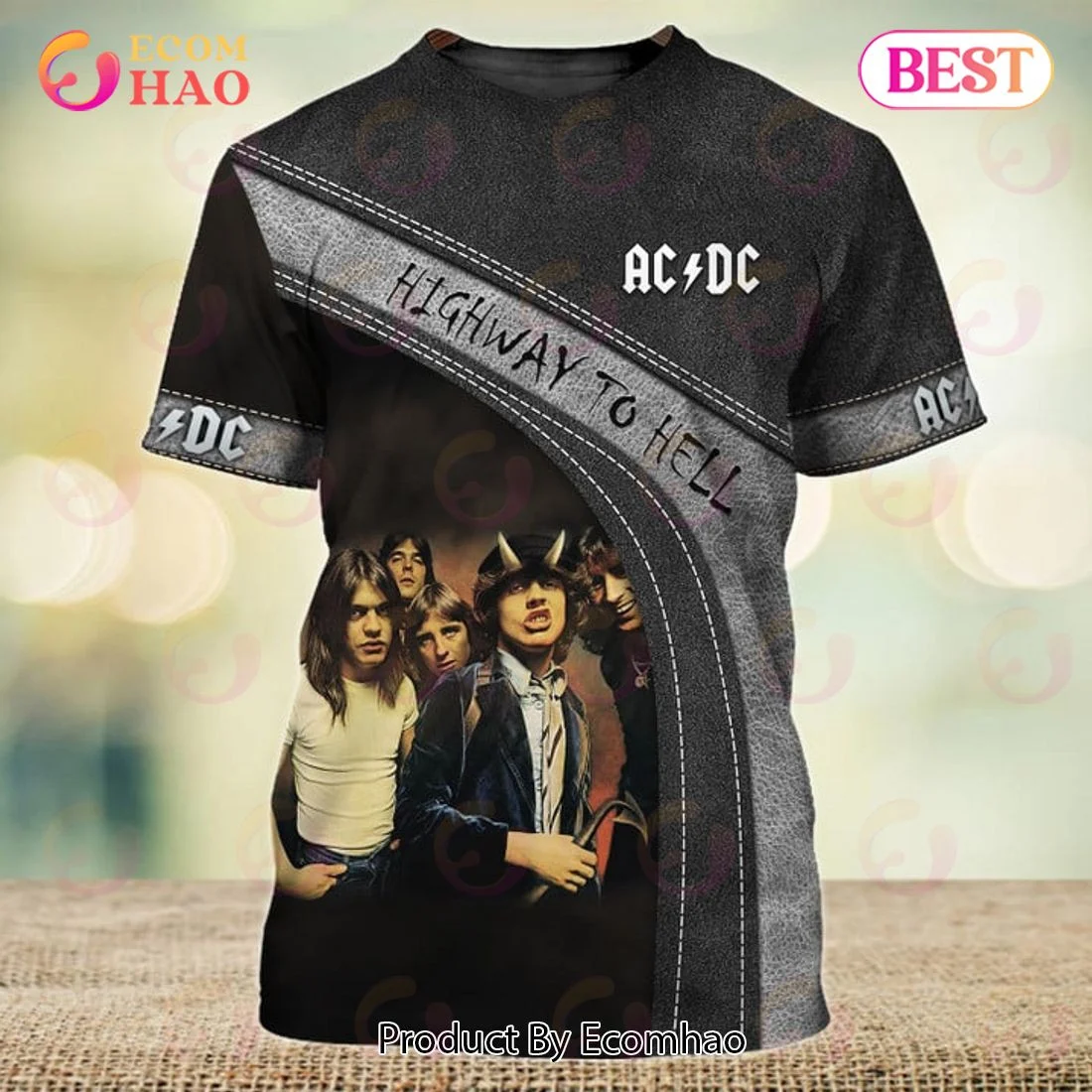 ACDC Highway To Hell Rock Band 3D Full Frint Shirts, Zip Hoodie, Man – Women, Warm, Premium Quality HZ0501