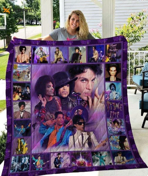 Prince Quilt For Fans Home Decor Gift , Soft Quilt, King Size, All Season Cozy Quilt QB0901