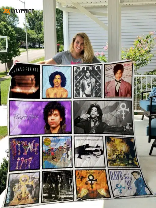 Prince Quilt Blanket For Fans Home Decor Gift v2 , Soft Quilt, King Size, All Season Cozy Quilt QB0901