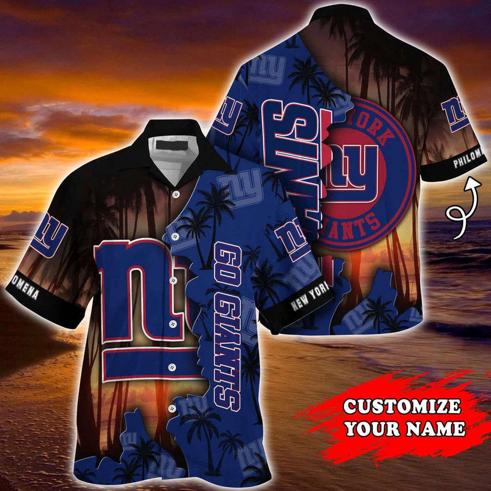 New York Giants NFL-Customized Summer Hawaii Shirt For Sports Enthusiasts HW0601