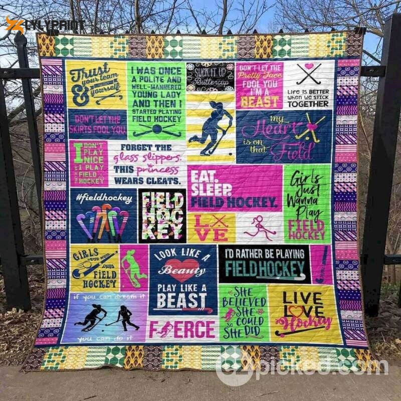 Look Like A Beauty Play Like A Beast 3D Customized Quilt , Soft Quilt, King Size, All Season Cozy Quilt QB0901