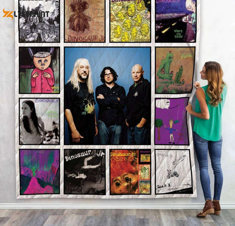 Dinosaur Jr. Band Quilt Blanket For Fans Home Decor Gift ,  Soft Quilt, King Size, All Season Cozy Quilt QB0901