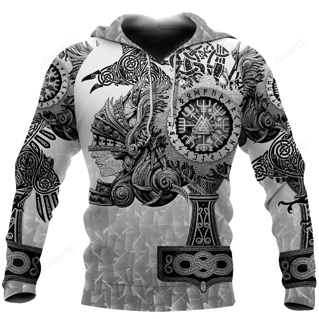 Viking 3D All Over Printed Hoodie, Zip- Up Hoodie HZ0501