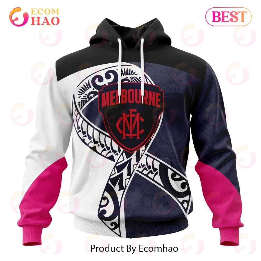 AFL Melbourne Football Club Specialized Kits Samoa Fight Cancer 3D Hoodie, Zip Hoodie, Man - Women, Warm, Premium Quality HZ0501
