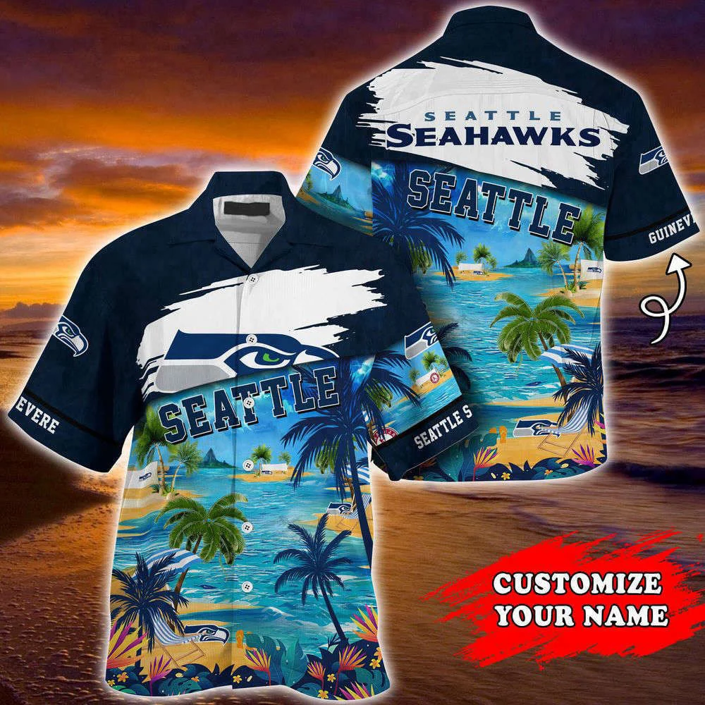 Seattle Seahawks NFL-Customized Summer Hawaii Shirt For Sports Fans HW0601