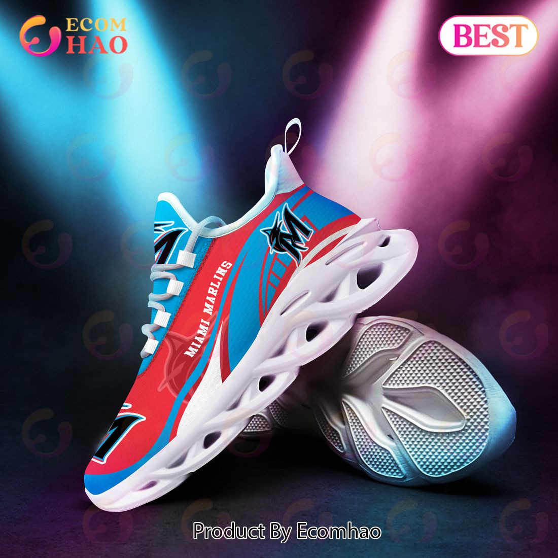 Miami Marlins MLB Sneaker New Trending 2023 Summer Maxsoul Shoes  Unisex sneakers MS0601